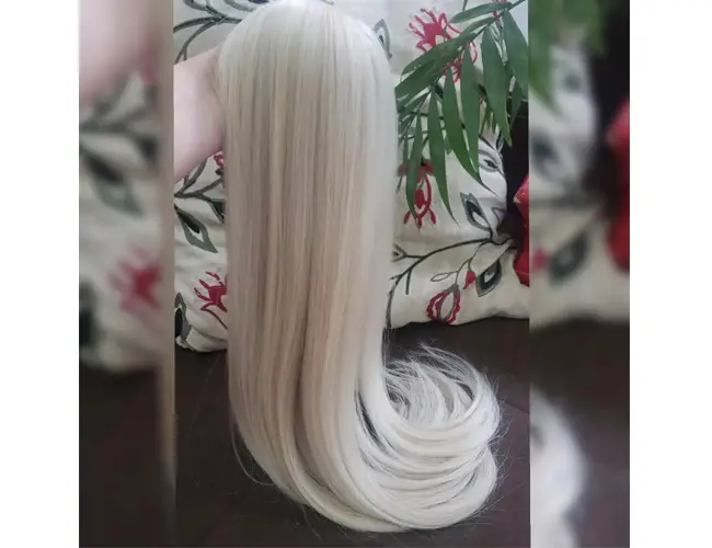 Cabelo Premium Loiro Liso 100% Humano
